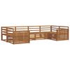 vidaXL Sofagarnituren 6 pcs Natur Massivholz Akazie
