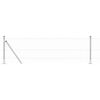 vidaXL Zaun mit Pfosten Silber 0,6 x 100 m PVC-beschichteter Stahl