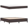 vidaXL Boxspringbett Dunkelbraun 180 x 200 cm Stoff