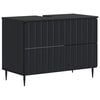 vidaXL Waschbeckenschrank ZWOLLE Schwarz 82 x 41 x 58,5 cm