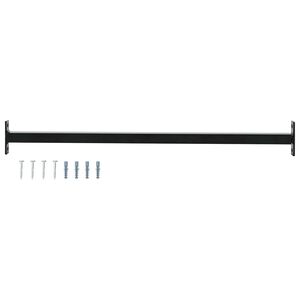vidaXL Verstellbarer Fenster-Sicherheitsbalken Schwarz 710 - 1200 mm