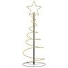 vidaXL LED Weihnachtsbaum 80 LEDs Warmwei&szlig; 120 cm