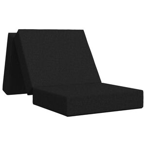 vidaXL Klappsofa Bett 75 x 63 x 45 cm Schwarz