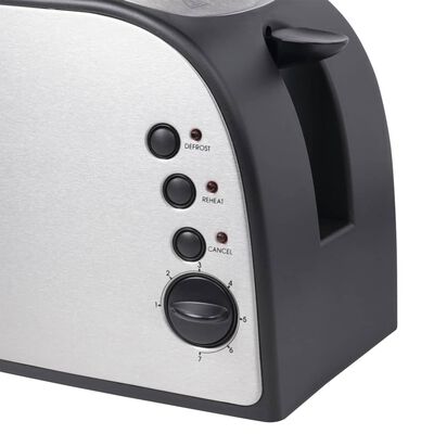 Bestron Toaster ATO900STE 1500 W Edelstahl XL