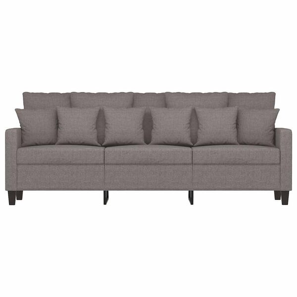 vidaXL 3-Sitzer-Sofa Taupe 180 cm Stoff