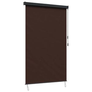 vidaXL Rollo Braun 120 x 250 cm Stoff und Aluminium