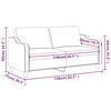 vidaXL 2-Sitzer-Sofa Weinrot 140 cm Stoff