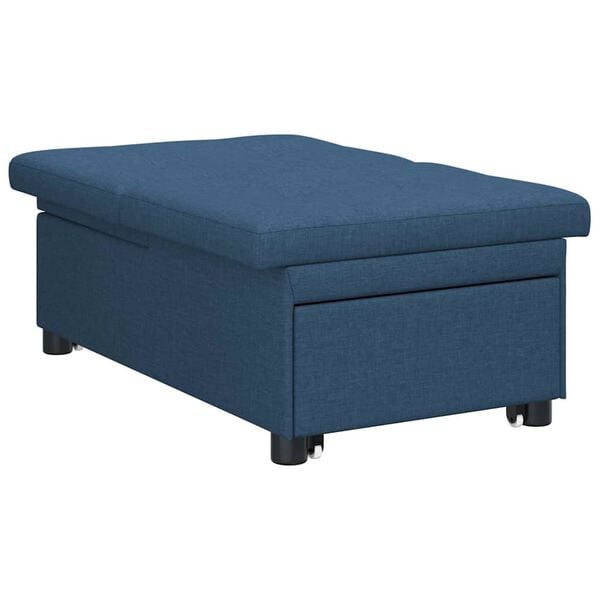 vidaXL Pull-Out Schlafsofa Blau 194 x 50 x 82 cm Sperrholz