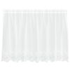 vidaXL Spitzenvorhang Wei&szlig; 200 x 120 cm Polyester
