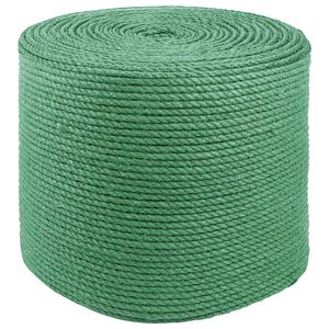 vidaXL Juteseil 8 mm Gr&uuml;n 100% Tossa Jute