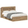 vidaXL Bettgestell mit Stauraum Artisan-Eiche 135 x 190 cm