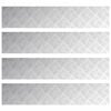 vidaXL Stufenmatten 4 stk. 100 x 20 cm Silber Aluminium Rechtwinklig