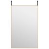 vidaXL T&uuml;rspiegel Golden 50x80 cm Glas und Aluminium
