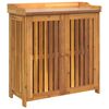 vidaXL Garten-Schrank Natur 93 x 41,5 x 98 cm Massivholz Akazie