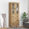 vidaXL Highboard Artisan-Eiche 69,5 x 34 x 180 cm Holzwerkstoff
