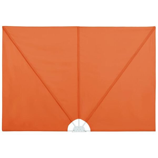 vidaXL Faltbarer Terrassen-Seitenfächer Terracotta-Rot 400×200 cm