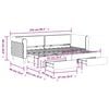 vidaXL Tagesbett Ausziehbar mit Schubladen Dunkelgr&uuml;n 80x200 cm Samt