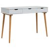 vidaxl Schminktisch FAUSKE Wei&szlig; 112 x 50 x 78 cm