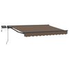 vidaXL Manueller Markisenrahmen mit LEDs Taupe 3,5 x 2 m