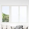 vidaXL Fensterfolie Statisch Matt Wei&szlig; 60x500 cm PVC