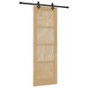 vidaXL Schiebet&uuml;r ORKDAL Natur 73,5 x 211 cm Massives Kiefernholz