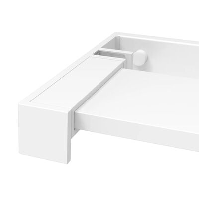 vidaXL Duschablage für Begehbare Dusche Weiß 80 cm Aluminium