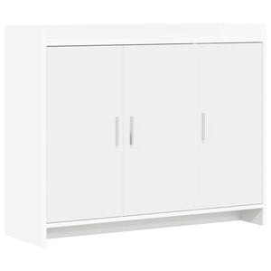 vidaXL Sideboard Wei&szlig; 98,5 x 33 x 80 cm Holzwerkstoff