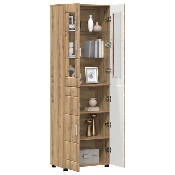vidaXL Highboard FLORIN Artisan-Eiche 60 x 35 x 182 cm Holzwerkstoff