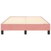 vidaXL Boxspringbettgestell Rosa 120x200 cm Samt