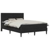 vidaXL Bettgestell mit Matratze mit Kopfteil Schwarz 120 x 200 cm Samt