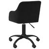 vidaXL Esszimmerstuhl Drehbar Schwarz Stoff