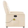 vidaXL Massagesessel Elektrisch Beige Mikrofasergewebe