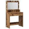 vidaXL Schminktisch Altholz 75,5 x 41 x 135 cm Holzwerkstoff