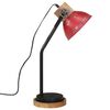 vidaXL Schreibtischlampe 25 W Rot 18x18x60 cm E27