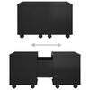 vidaXL Couchtisch Hochglanz-Schwarz 60x60x38 cm Holzwerkstoff