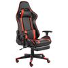 vidaXL Gaming-Stuhl mit Fu&szlig;st&uuml;tze Drehbar Rot PVC