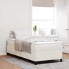 vidaXL Boxspringbett Creme 90 x 200 cm Cordstoff