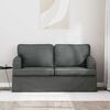 vidaXL Sofa 120cm Dunkelgrau Metall