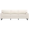 vidaXL 3-Sitzer-Sofa Creme 180 cm Kunstleder