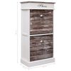 vidaXL Schuhschrank Braun 50 x 28 x 98 cm Paulownia Holz