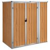 vidaXL Ger&auml;tehaus Braun 161x89x161 cm Verzinkter Stahl