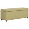 vidaXL Bank mit Staufach 116 cm Gr&uuml;n Polyester
