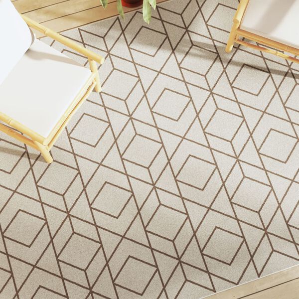 vidaXL Teppich Kurzflor Mehrfarbig 190x300 cm Rutschfest