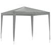 vidaXL Party-Zelt 250 x 250 x 240 cm Hellgrau PE und Stahl