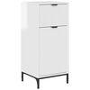 vidaXL Badezimmerschrank Hochglanz Wei&szlig; 39,5 x 36 x 88 cm