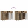 vidaXL Holzschrank Artisan-Eiche 88,5 x 30,5 x 73 cm Holzwerkstoff