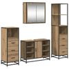 vidaXL Badezimmerm&ouml;bel-Set 4 stk. Artisan-Eiche 80 x 33 x 60 cm