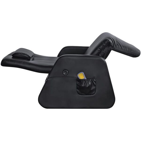 vidaXL Massagesessel Schwarz Kunstleder