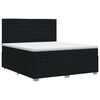 vidaXL Boxspringbett mit Matratze Schwarz 140 x 200 cm Stoff