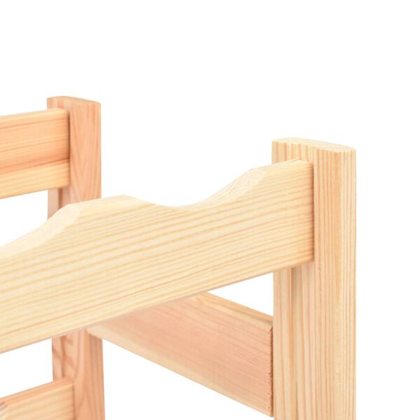 vidaXL Weinregal für 16 Flaschen Kiefernholz